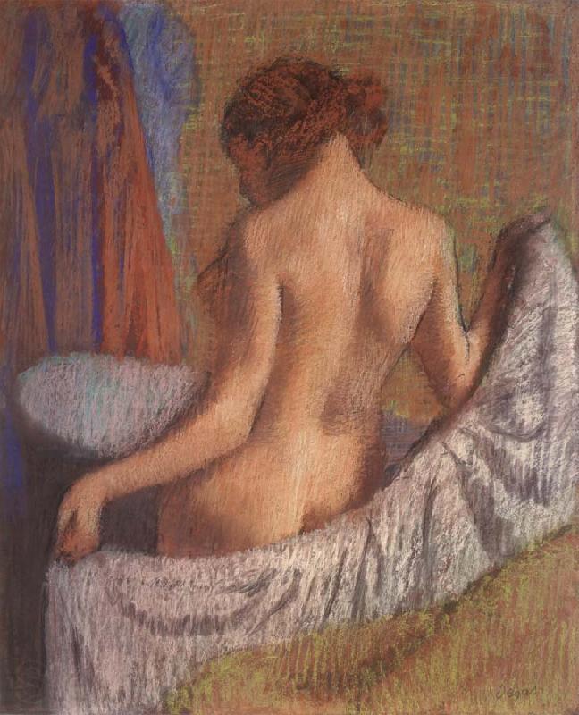 Edgar Degas After the Bath,woman witl a towel Spain oil painting art